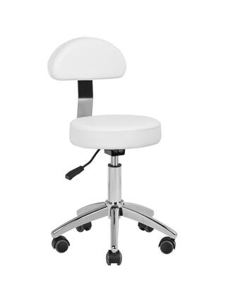 Kosmētiskais krēsls pedikīram Basic 304P balts