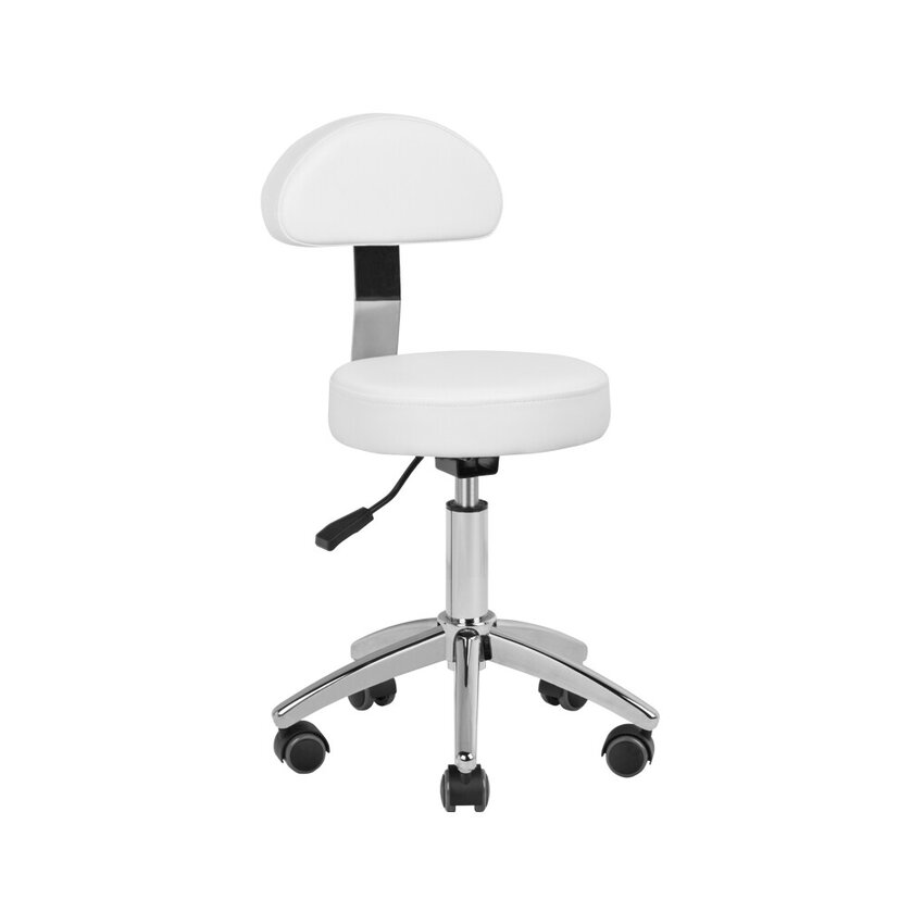 Kosmētiskais krēsls pedikīram Basic 304P balts