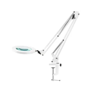Galda lampa ar palielināmo stiklu GLOW 308, balta