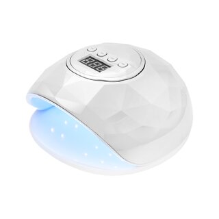 UV LED spīdīga 86W lampa balta/sudraba pērle