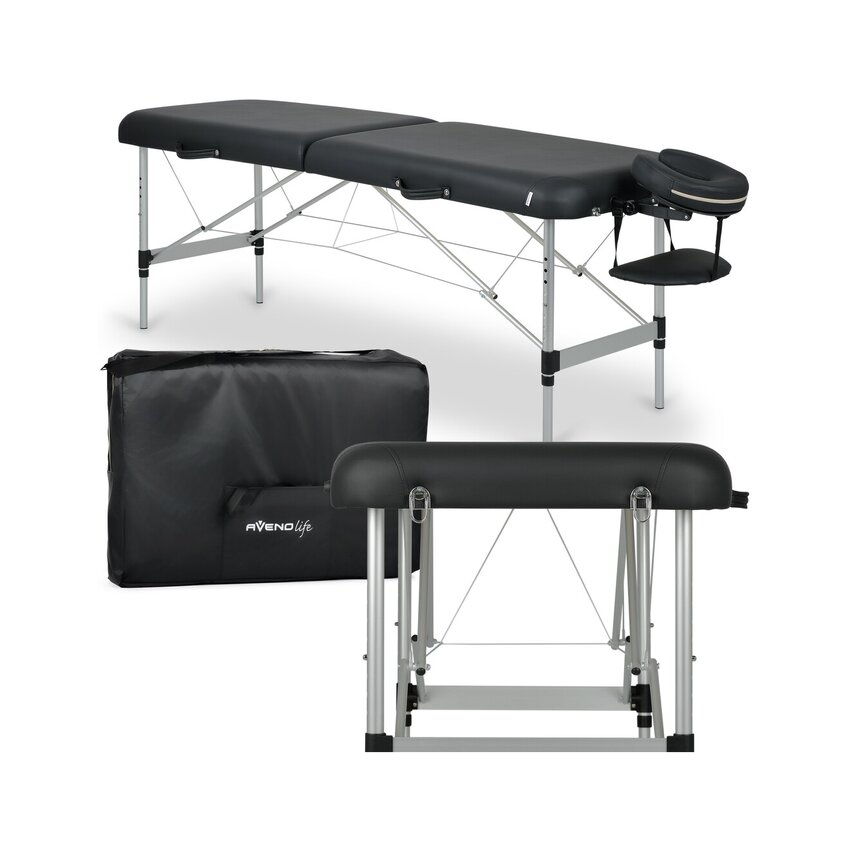 Pārnēsājams masāžas galds Estetic Black Comfort Base K515 - 65cm