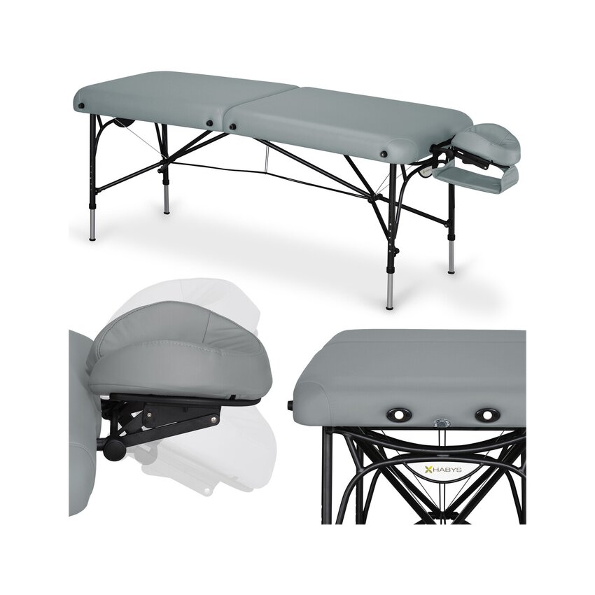Masāžas galds Smart Alu 70 Vinyl Flex K015 Pelēks