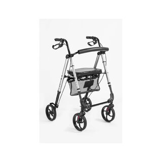Alumīnija rollators ar 4 riteņiem - regulējams sēdekļa augstums