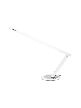 Balta LED plāna galda lampa
