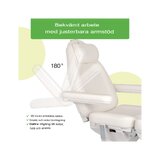 Kosmētisko procedūru krēsls, elektriskais Elara PRO 6P - balts