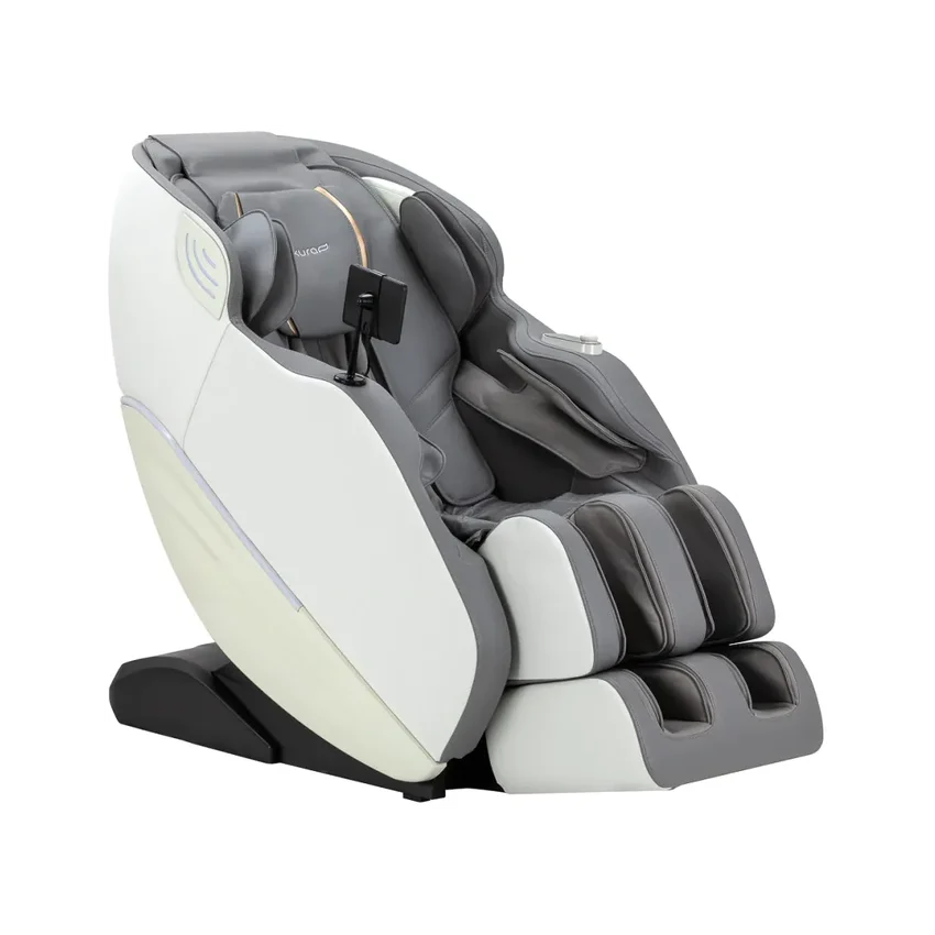 Masāžas krēsls 3D Sakura Maximus 809 balts pelēks