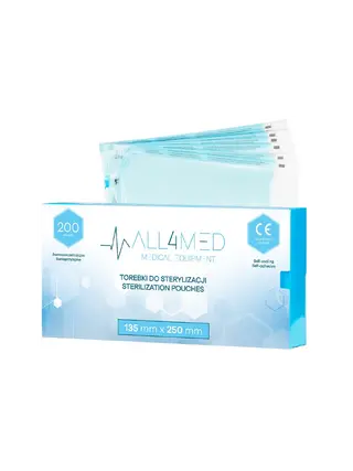 Sterilizācijas maisiņi - 135 mm x 250 mm - ALL4MED