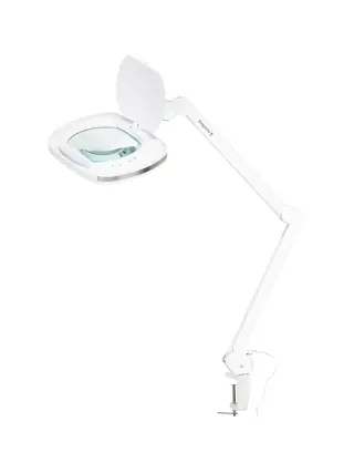 Palielināmā lampa ar 60 SMD gaismas diodēm darba virsmām, ar regulējamu apgaismojumu