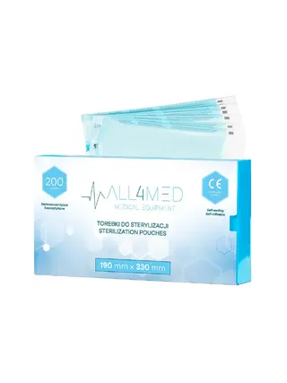 Sterilizācijas maisiņi - 190 mm x 330 mm - ALL4MED
