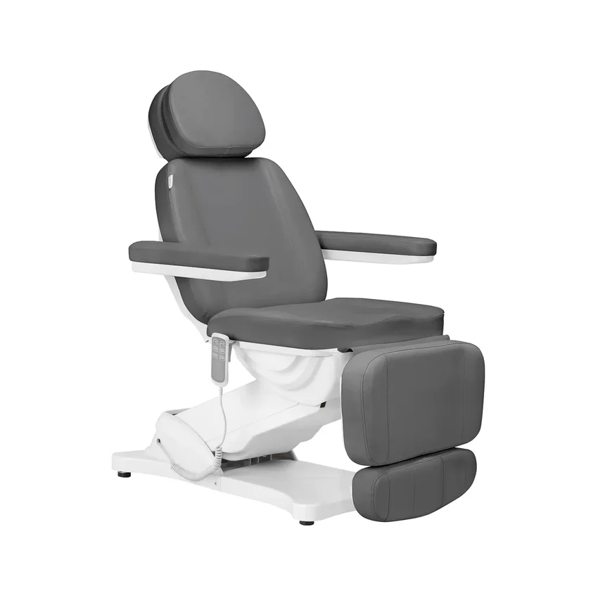 Elektriskais skaistumkopšanas krēsls SILLON CLASSIC, 3 motori, pelēks
