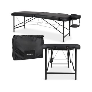 Pārnēsājams masāžas galds Rico 60 cm - melns